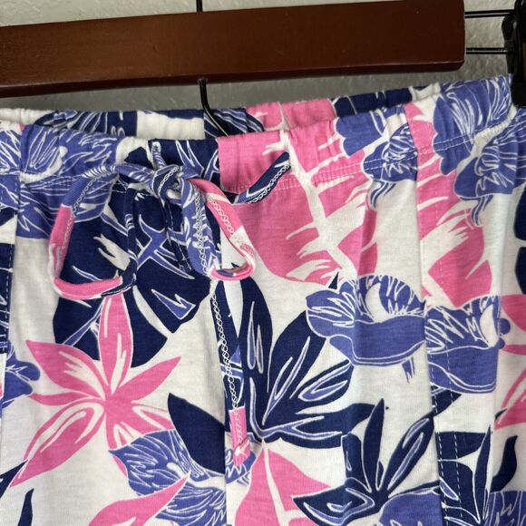 Fresh Produce Tropical Floral Capri Crop Pants Size XXL Knit Pull On Casual - Picture 3 of 5